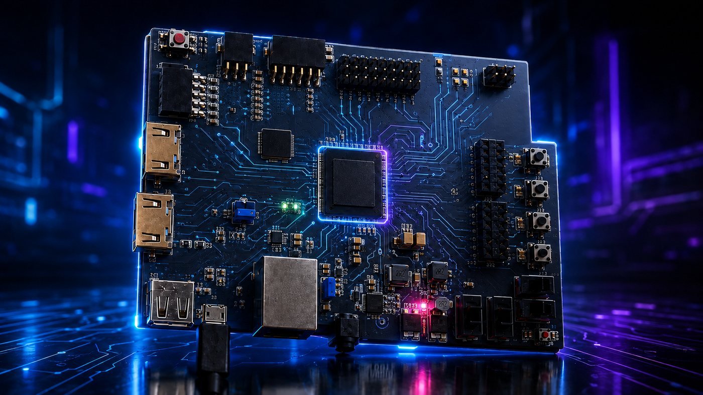 Specialised computing hardware used as a visual representation of accelerated computing
